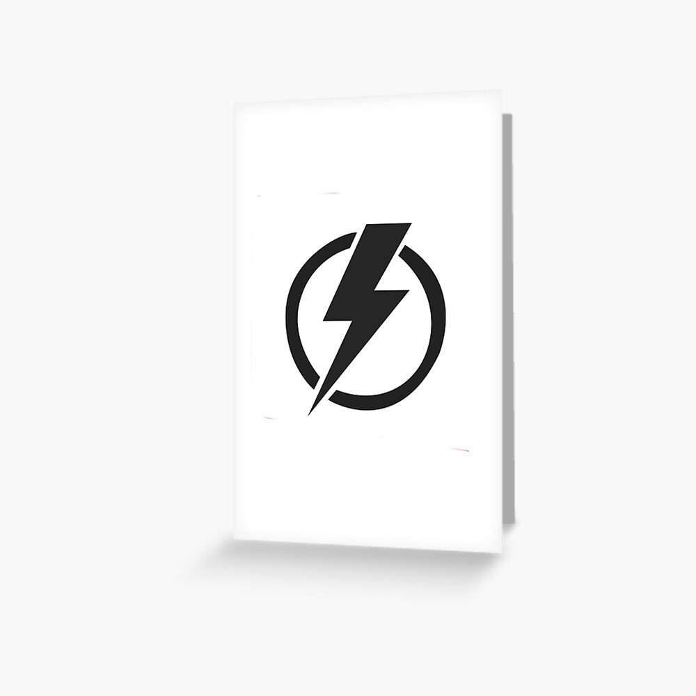 lightning-bolt-symbol-greeting-card-for-sale-by-atomei25-redbubble