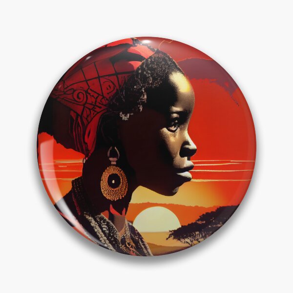 Item preview, A Serene Masai Beauty in the Heart of Nature designed and sold by digitalbrosse.