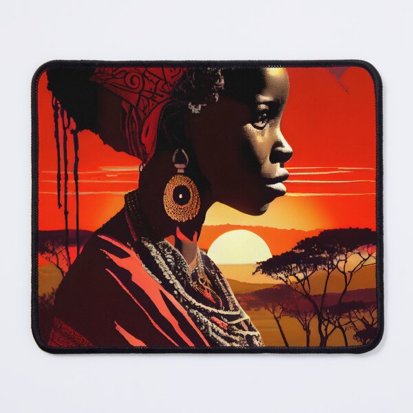 Item preview, A Serene Masai Beauty in the Heart of Nature designed and sold by digitalbrosse.