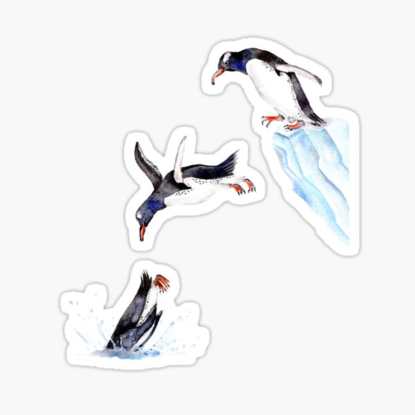 Item preview, Jumping Penguins designed and sold by Goosi Art.
