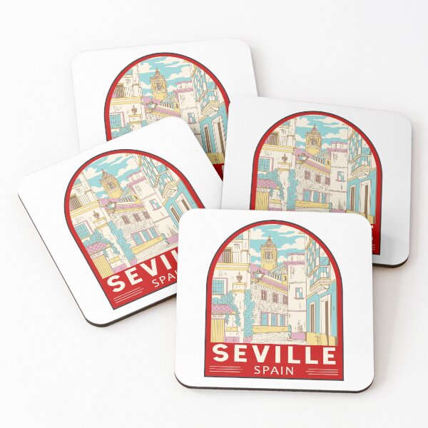Item preview, Seville Spain Travel Retro Emblem designed and sold by KrisSidDesigns.