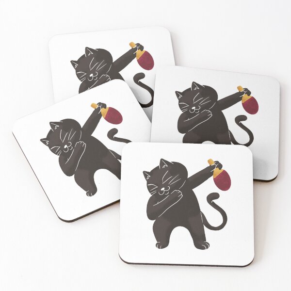 Item preview, Dabbing table tennis cat designed and sold by DerSenat.