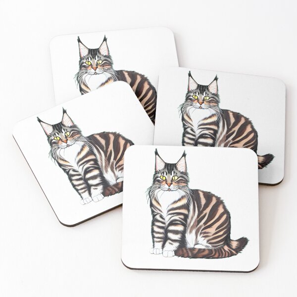 Item preview, Maine Coon tabby designed and sold by cattermeow.