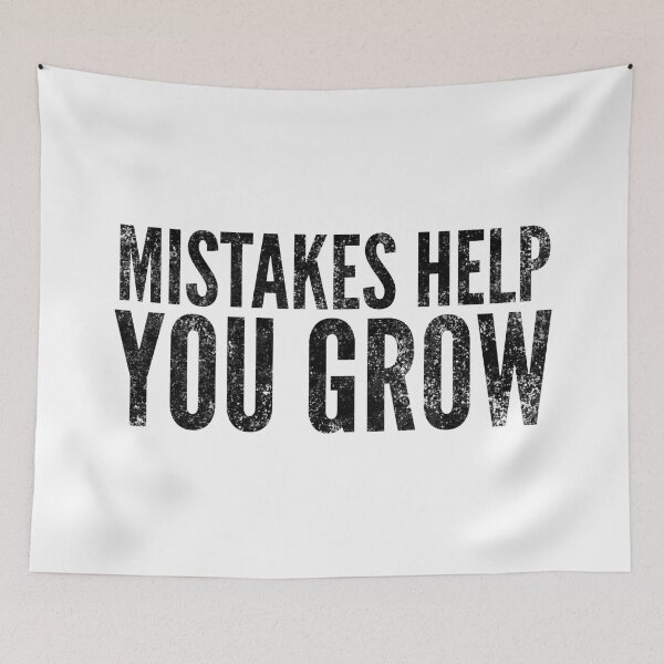 Item preview, Mistakes Help You Grow - Motivational Words designed and sold by texteestore.