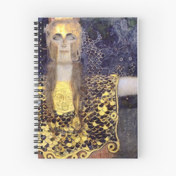 Item preview, Pallas Athena by Gustav Klimt, golden fine art designed and sold by EmeraldeaArt.