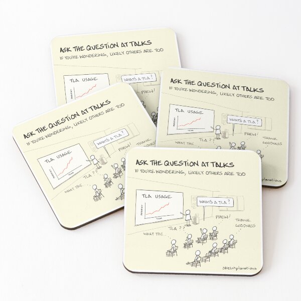 Item preview, Ask the question at talks designed and sold by Sketchplanations.