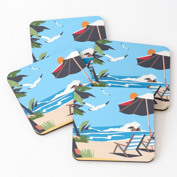 Item preview, Tropical Beach designed and sold by Vector Scout Lab.