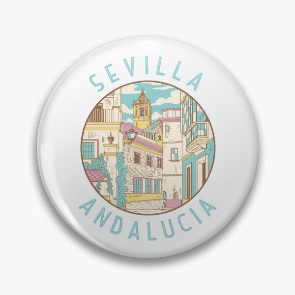 Item preview, Sevilla Spain Distressed Circle designed and sold by KrisSidDesigns.