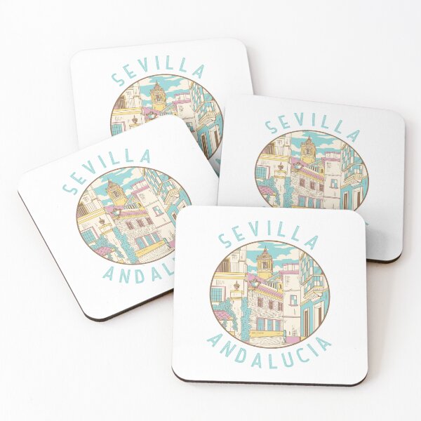 Item preview, Sevilla Spain Distressed Circle designed and sold by KrisSidDesigns.