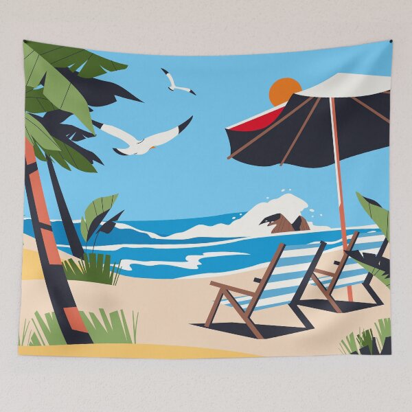 Item preview, Tropical Beach designed and sold by Vector Scout Lab.