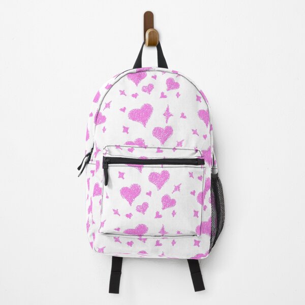 Item preview, Heart patterns pink on white designed and sold by Chaoticzarts.