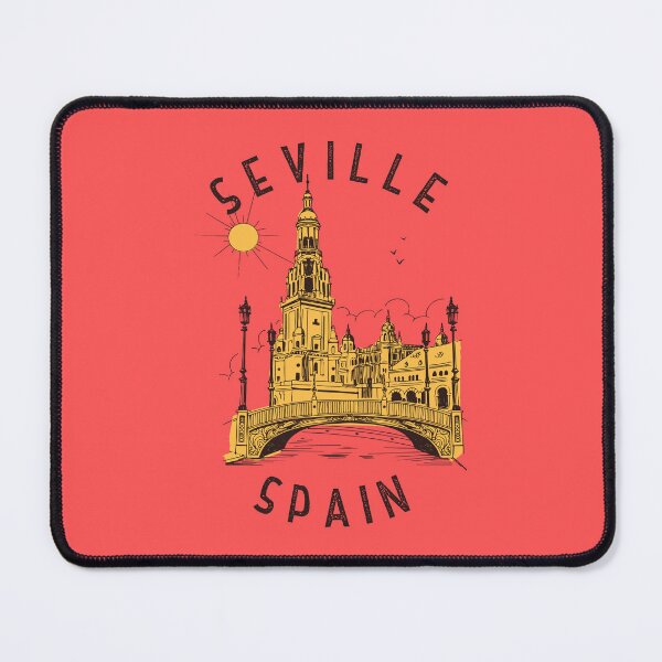 Item preview, Seville Spain Plaza de España Distressed Circle designed and sold by KrisSidDesigns.
