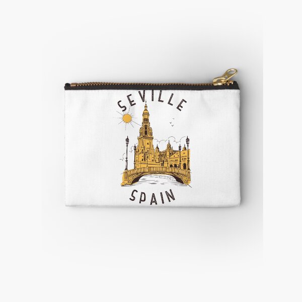 Item preview, Seville Spain Plaza de España Distressed Circle designed and sold by KrisSidDesigns.