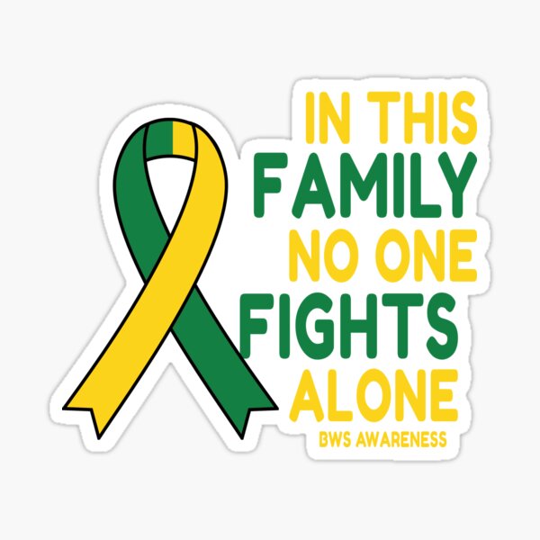 In This Family No One Fights Alone BWS Awareness Sticker