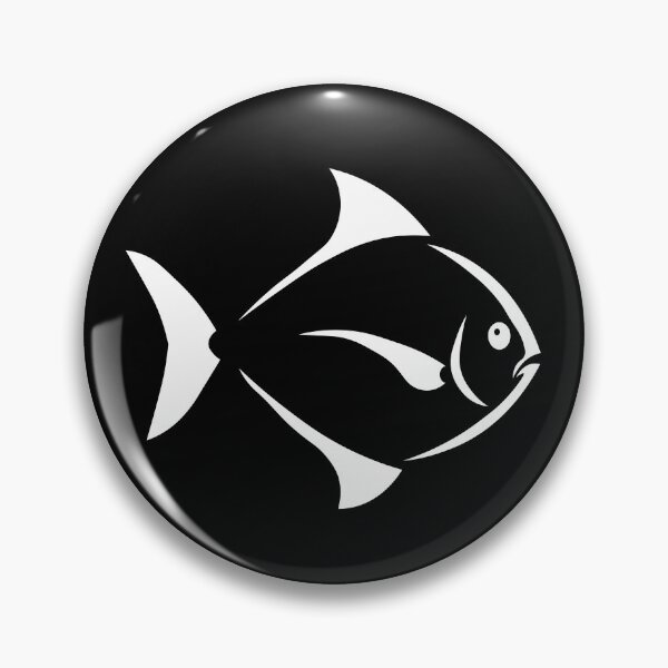 Item preview, white piranah fish designed and sold by andrew JOHNSEN.