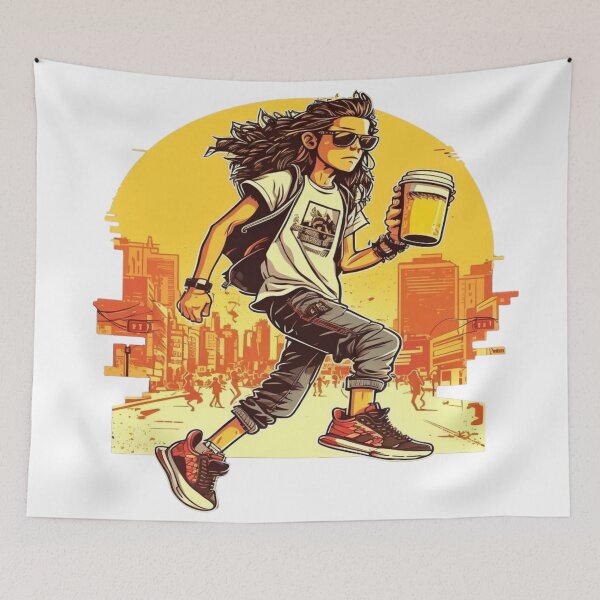 Item preview, Un hombre con prisa designed and sold by LoveyDesign.