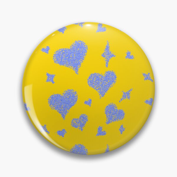 Item preview, Heart patterns ocean blue on gold designed and sold by Chaoticzarts.