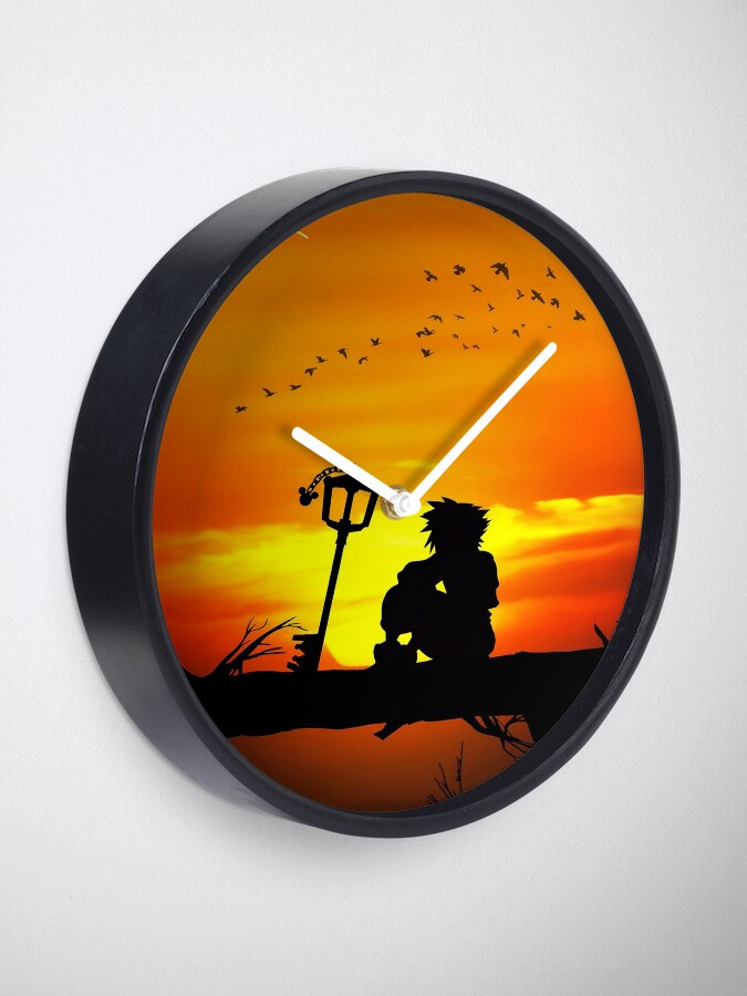 Kingdom Hearts Pattern Ver 2 Clock for Sale by MeMinch