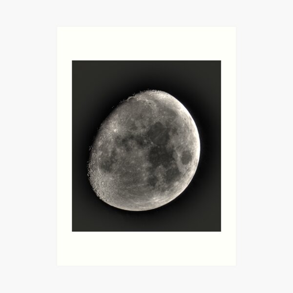 moon in HDR Art Print