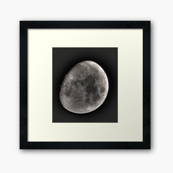 moon in HDR Framed Art Print