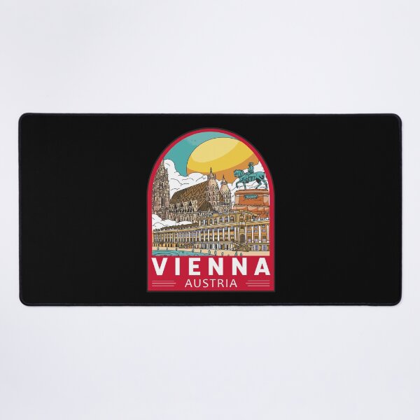 Item preview, Vienna Austria Travel Retro Emblem designed and sold by KrisSidDesigns.