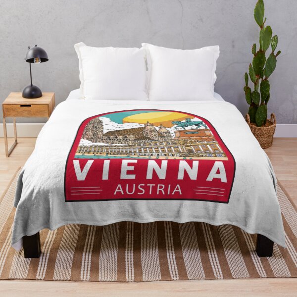 Item preview, Vienna Austria Travel Retro Emblem designed and sold by KrisSidDesigns.