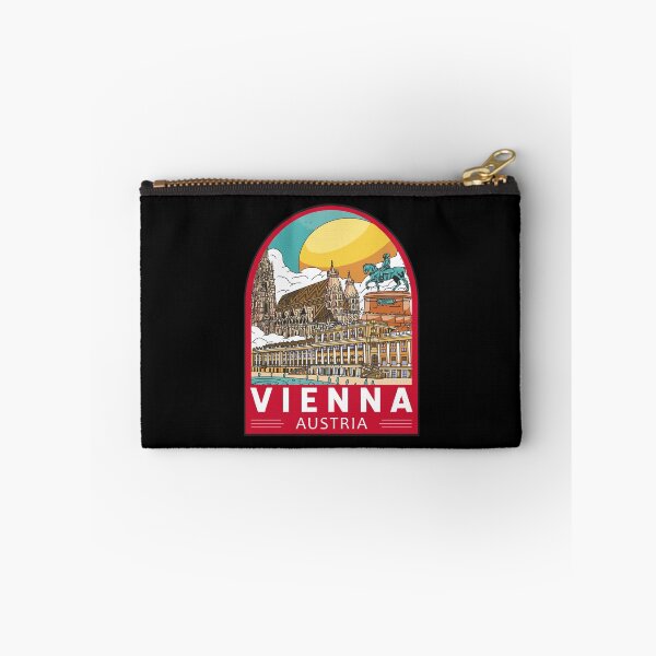 Item preview, Vienna Austria Travel Retro Emblem designed and sold by KrisSidDesigns.