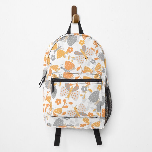 Item preview, Cute butterfly pattern with Orange and gray palate designed and sold by Kaushlydraw.