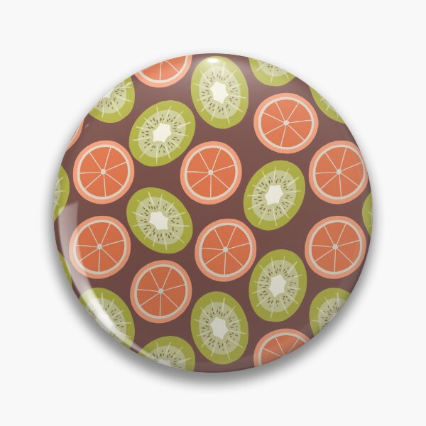Item preview, Kiwis and Oranges on Brown designed and sold by PollycatArt.