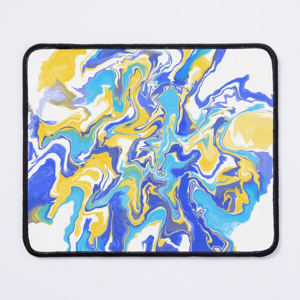 Item preview, Splash of Melty Blue and Yellow designed and sold by MandaScribbles.