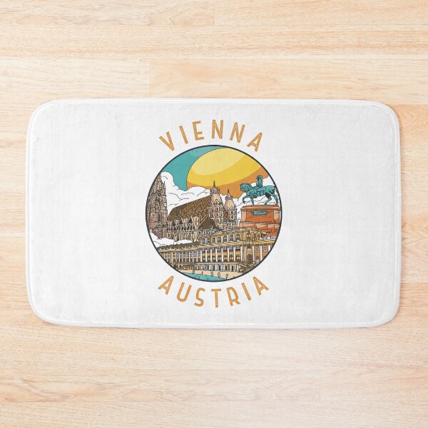 Item preview, Vienna Austria Distressed Circle designed and sold by KrisSidDesigns.