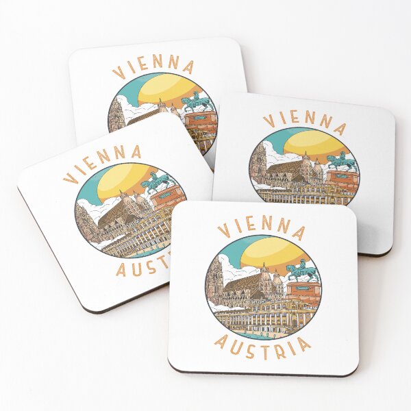 Artikelvorschau, Wiener Österreich Distressed Circle entworfen und verkauft von KrisSidDesigns.