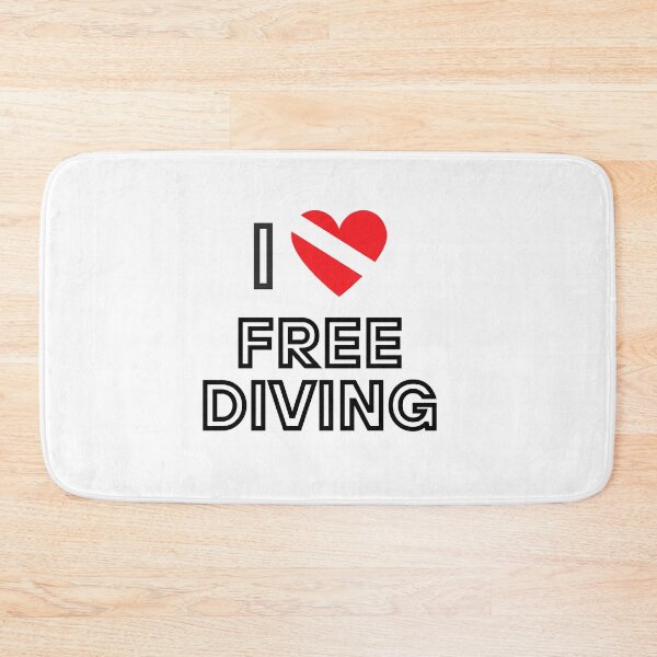 Item preview, I LOVE Free Diving - Flag designed and sold by Nostraw.