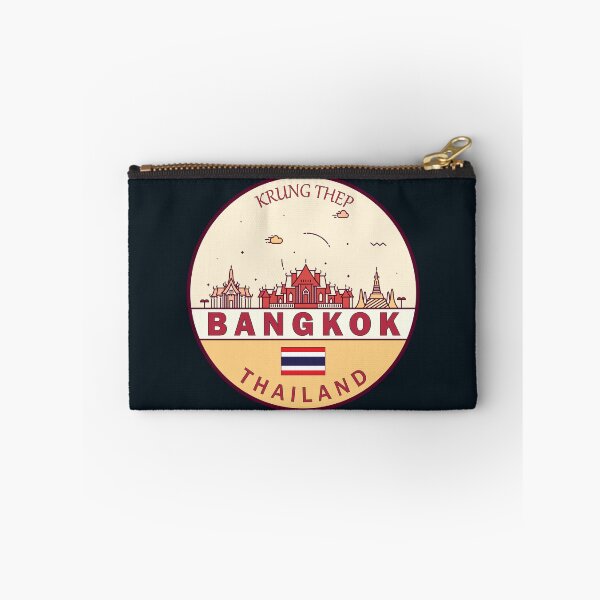Item preview, Bangkok Thailand City Skyline Emblem designed and sold by KrisSidDesigns.