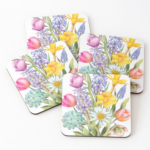 Item preview, Spring flowers motif designed and sold by paperwillow.
