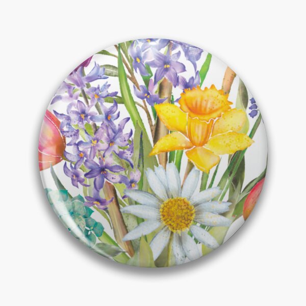 Item preview, Spring flowers motif designed and sold by paperwillow.