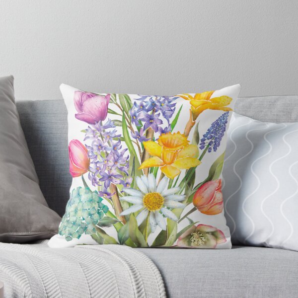 Item preview, Spring flowers motif designed and sold by paperwillow.