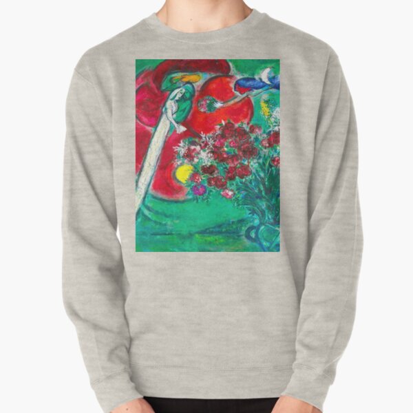 marc chagall lovers with angels Pullover Sweatshirt