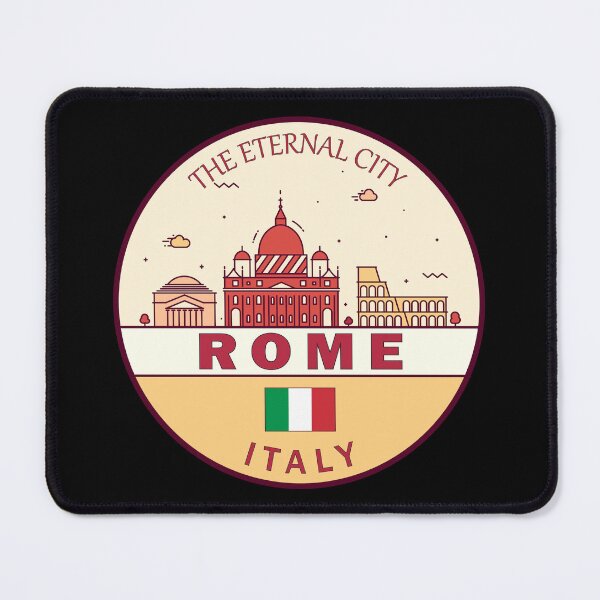 Item preview, Rome Italy City Skyline Emblem designed and sold by KrisSidDesigns.