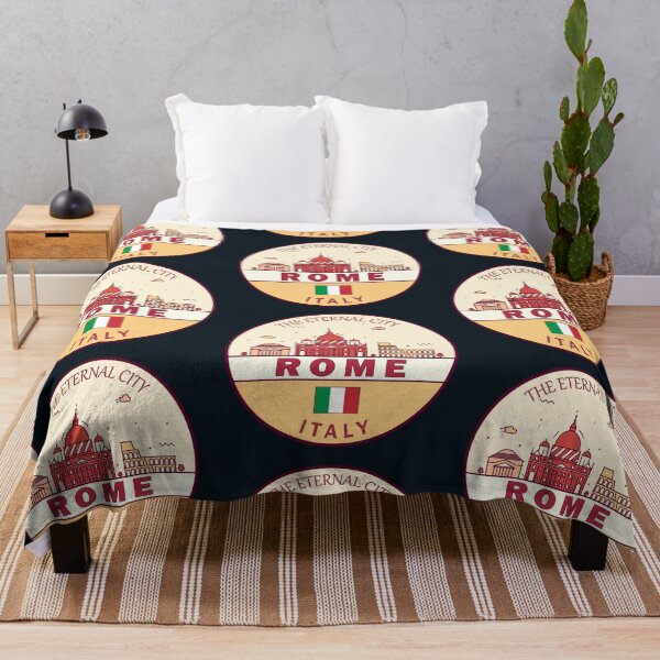 Item preview, Rome Italy City Skyline Emblem designed and sold by KrisSidDesigns.