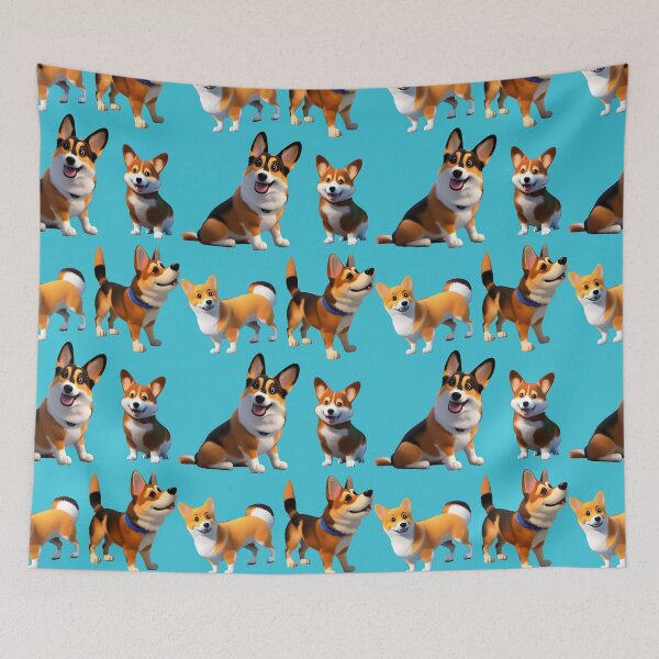 Item preview, Jolly corgis designed and sold by CottagePop.