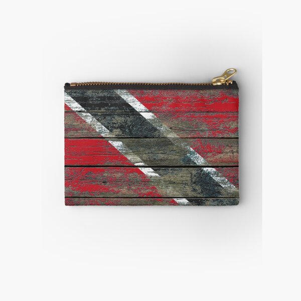 Item preview, Flag of Trinidad and Tobago on Rough Wood Boards Effect designed and sold by JeffBartels.