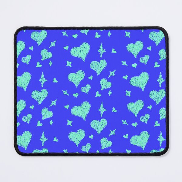 Artikelvorschau, Herzmuster Aqua auf Blau entworfen und verkauft von Chaoticzarts.