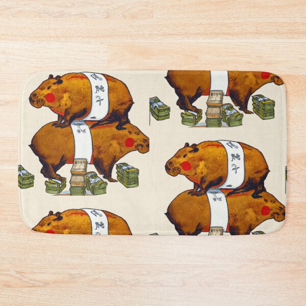 Item preview, Stacked Capybaras: A Pile of Riches designed and sold by CatPaintStore.
