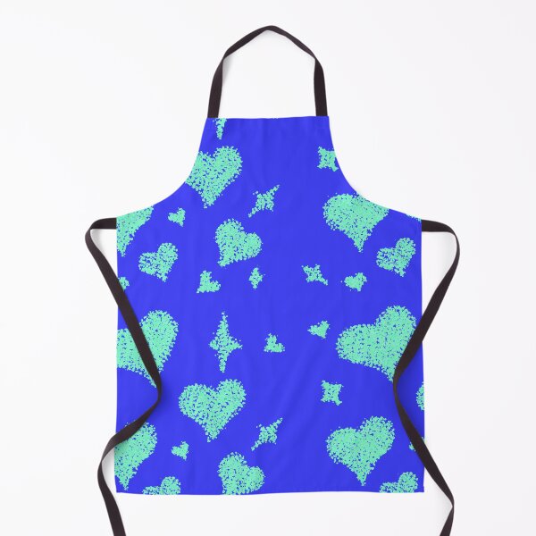 Artikelvorschau, Herzmuster Aqua auf Blau entworfen und verkauft von Chaoticzarts.
