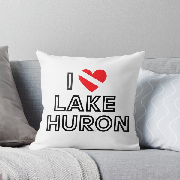 Item preview, I LOVE Lake Huron Scuba Diving Flag designed and sold by Nostraw.