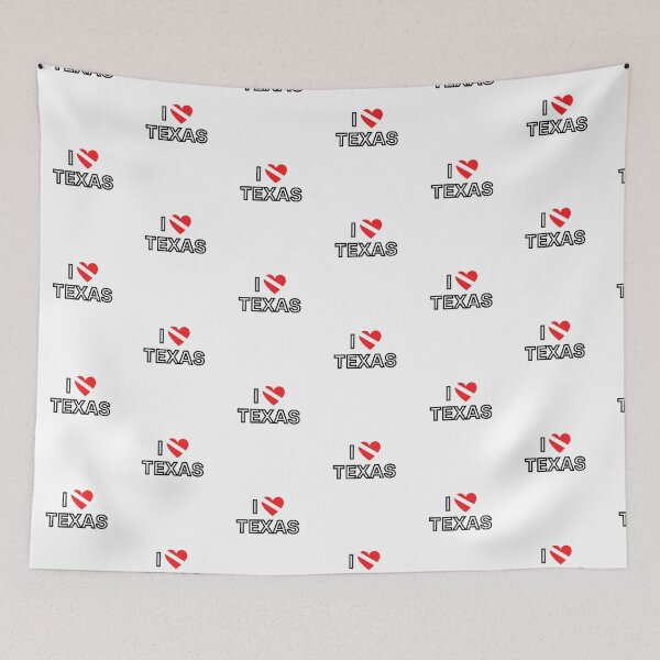 Item preview, I LOVE Texas Scuba Diving Flag designed and sold by Nostraw.