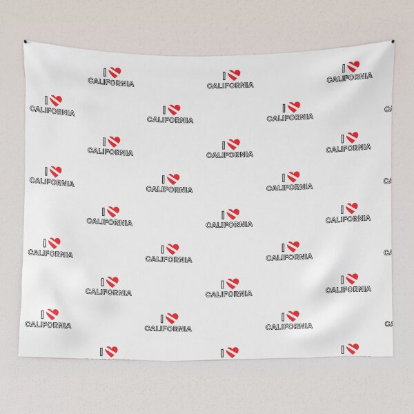 Item preview, I LOVE California Scuba Diving Flag designed and sold by Nostraw.