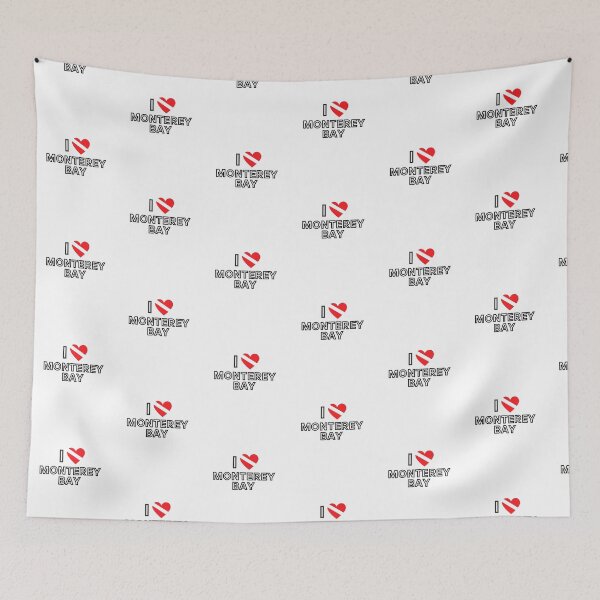 Item preview, I LOVE Monterey Bay Scuba Diving Flag designed and sold by Nostraw.
