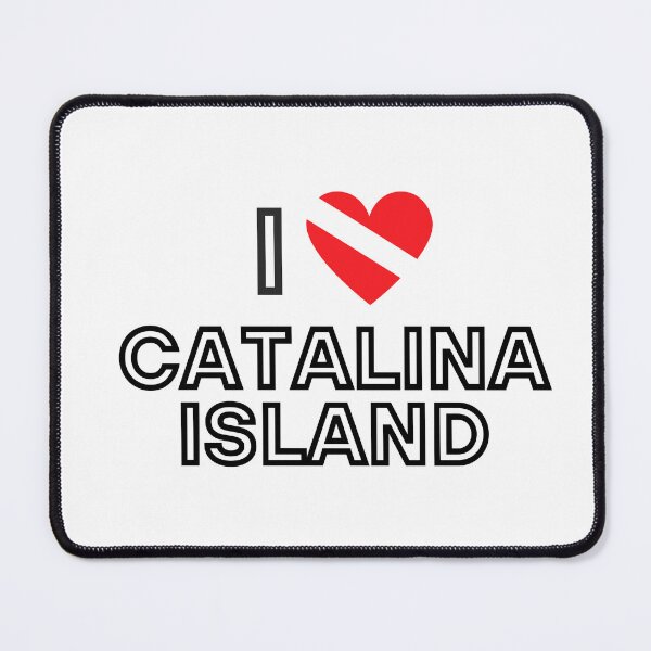 Item preview, I LOVE Catalina Island Scuba Diving Flag designed and sold by Nostraw.